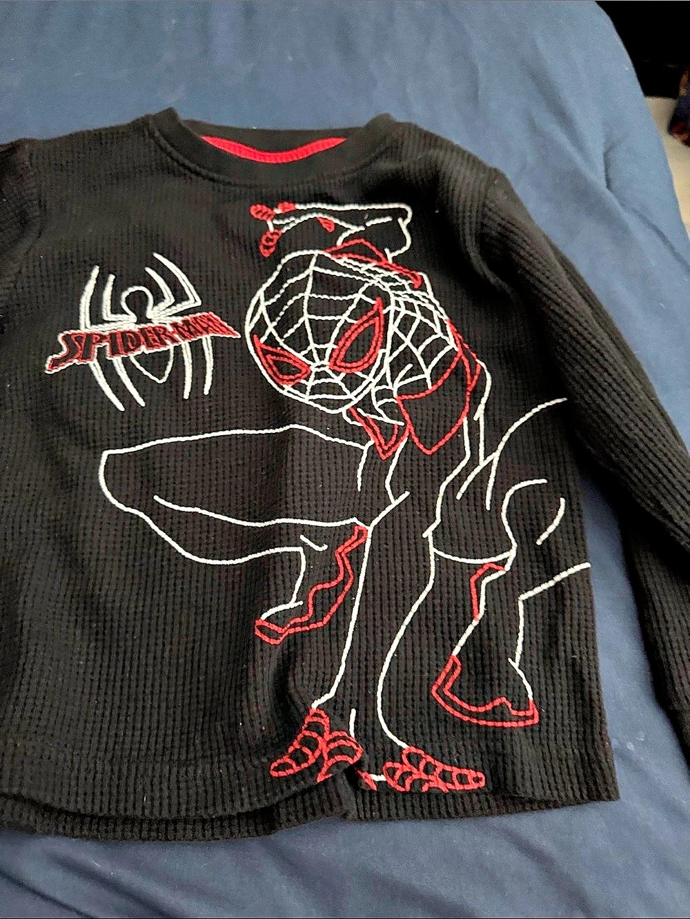 Marvel Spider-Man Sweater in Black & Red Like New